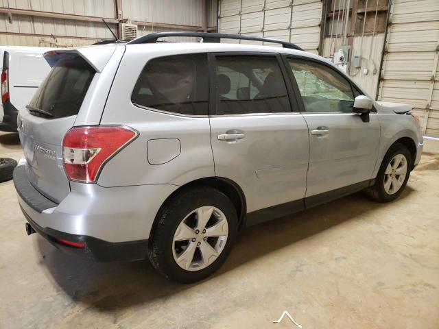 JF2SJARC3FH808007 - 2015 SUBARU FORESTER 2.5I LIMITED SILVER photo 3