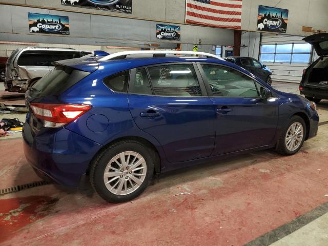 4S3GTAB68J3720126 - 2018 SUBARU IMPREZA PREMIUM BLUE photo 3