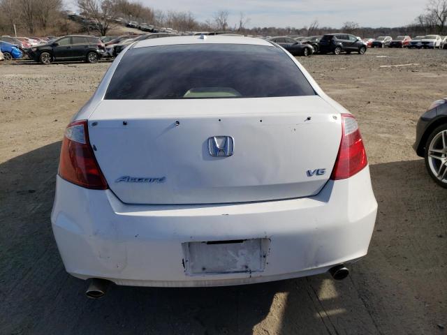 1HGCS22879A000060 - 2009 HONDA ACCORD EXL WHITE photo 6