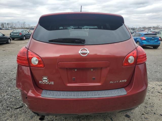 JN8AS5MV2AW147988 - 2010 NISSAN ROGUE S RED photo 6