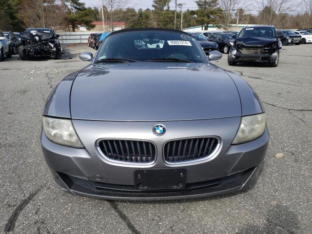 4USBU53506LW91288 - 2006 BMW Z4 3.0SI SILVER photo 5