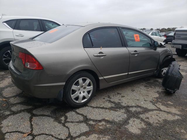 1HGFA16566L073690 - 2006 HONDA CIVIC LX GRAY photo 3