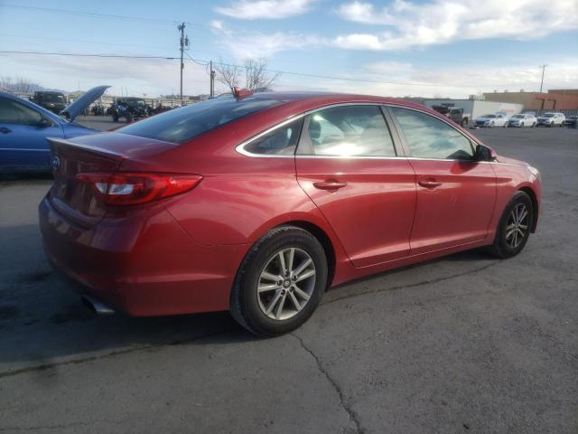 5NPE24AF4HH523255 - 2017 HYUNDAI SONATA SE RED photo 3