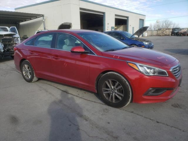 5NPE24AF4HH523255 - 2017 HYUNDAI SONATA SE RED photo 4