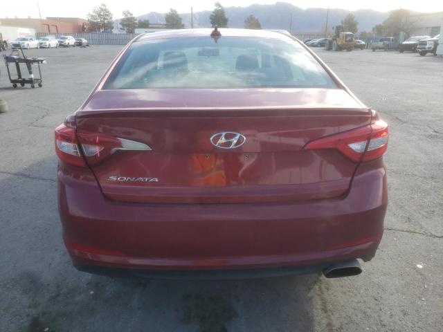 5NPE24AF4HH523255 - 2017 HYUNDAI SONATA SE RED photo 6