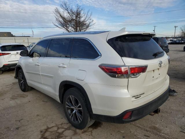 5TDKKRFH2GS184904 - 2016 TOYOTA HIGHLANDER XLE WHITE photo 2