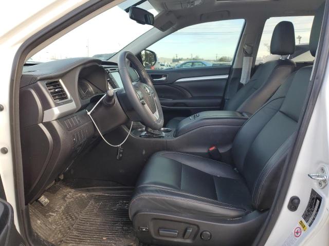 5TDKKRFH2GS184904 - 2016 TOYOTA HIGHLANDER XLE WHITE photo 7