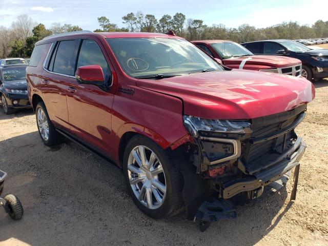 1GNSKTKLXMR332130 - 2021 CHEVROLET TAHOE K1500 HIGH COUNTRY BURGUNDY photo 4