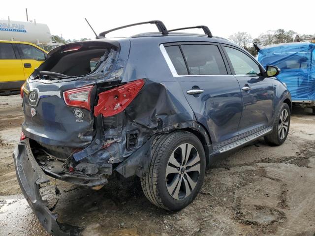 KNDPC3A25C7346564 - 2012 KIA SPORTAGE EX BLUE photo 3