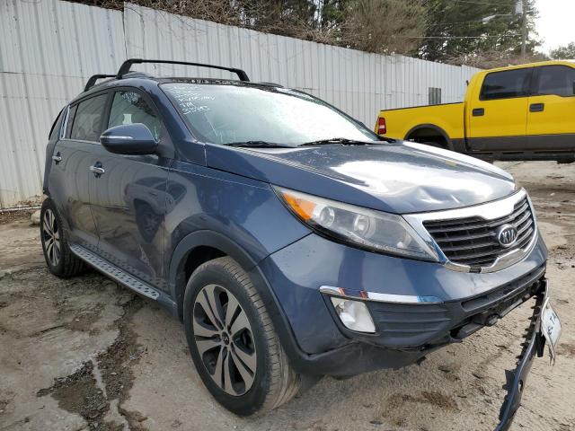 KNDPC3A25C7346564 - 2012 KIA SPORTAGE EX BLUE photo 4