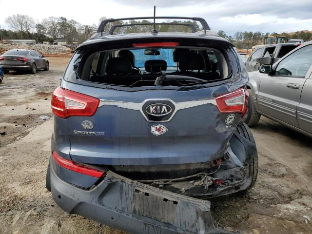 KNDPC3A25C7346564 - 2012 KIA SPORTAGE EX BLUE photo 6