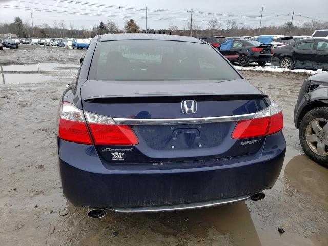 1HGCR2F53EA075778 - 2014 HONDA ACCORD SPORT BLUE photo 6