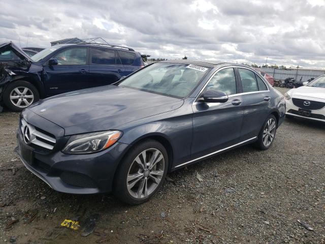 55SWF4KB6FU013004 - 2015 MERCEDES-BENZ C 300 4MATIC GRAY photo 1