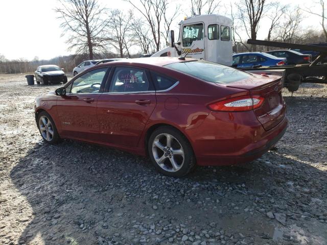 3FA6P0LU6ER232457 - 2014 FORD FUSION SE HYBRID RED photo 2