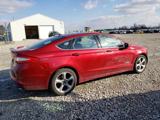 3FA6P0LU6ER232457 - 2014 FORD FUSION SE HYBRID RED photo 3