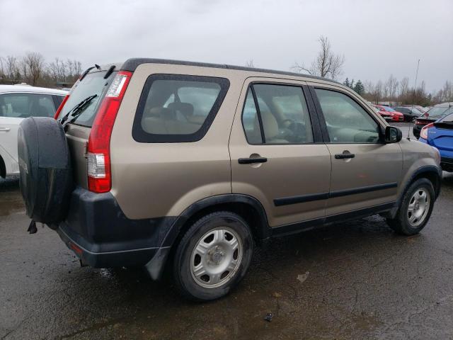 JHLRD68536C003015 - 2006 HONDA CR-V LX BEIGE photo 3