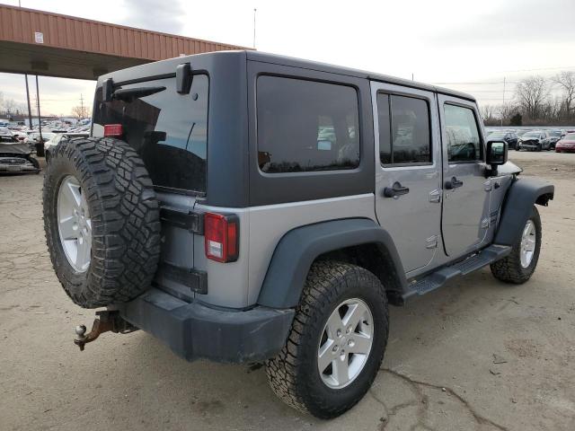 1C4BJWDG3EL149914 - 2014 JEEP WRANGLER U SPORT SILVER photo 3