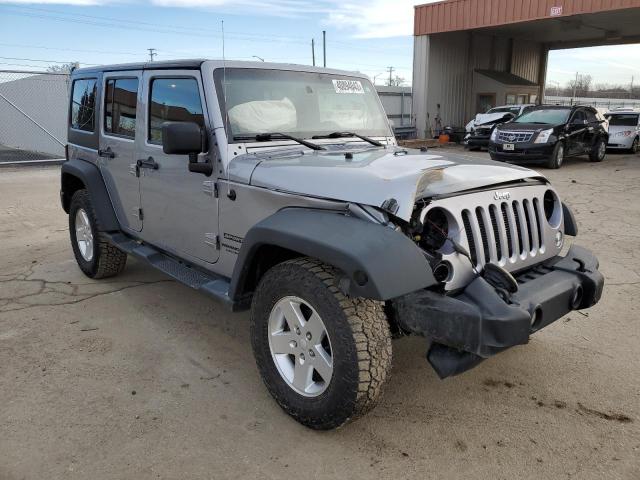 1C4BJWDG3EL149914 - 2014 JEEP WRANGLER U SPORT SILVER photo 4