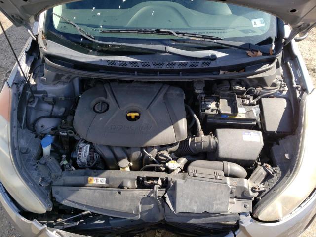 KMHDH4AE3CU398891 - 2012 HYUNDAI ELANTRA GLS GRAY photo 11