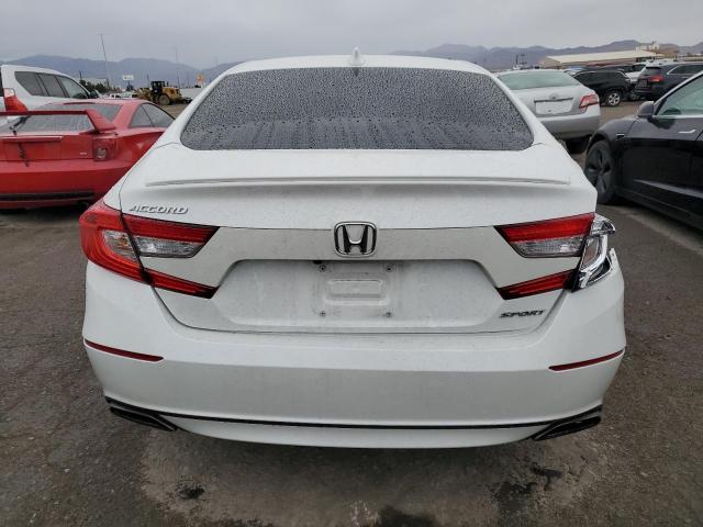 1HGCV1F30LA020075 - 2020 HONDA ACCORD SPORT WHITE photo 6