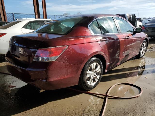 1HGCP2F40AA010801 - 2010 HONDA ACCORD LXP BURGUNDY photo 3