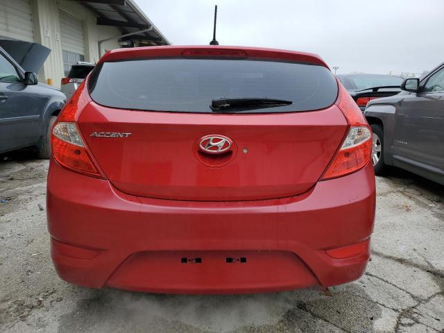 KMHCT5AE2HU315734 - 2017 HYUNDAI ACCENT SE RED photo 6