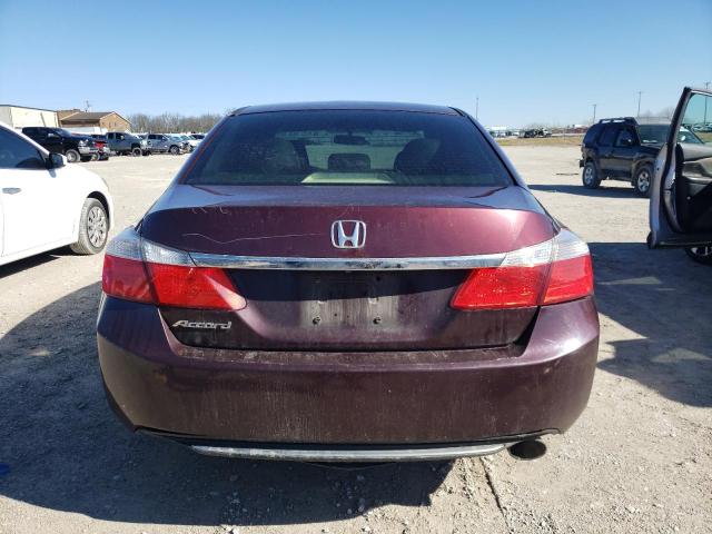 1HGCR2F79EA300240 - 2014 HONDA ACCORD EX BURGUNDY photo 6