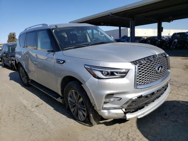 JN8AZ2AF1M9718199 - 2021 INFINITI QX80 LUXE SILVER photo 4