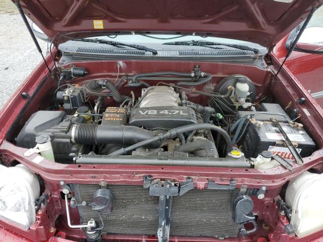 5TBBT44173S434727 - 2003 TOYOTA TUNDRA ACCESS CAB SR5 BURGUNDY photo 11