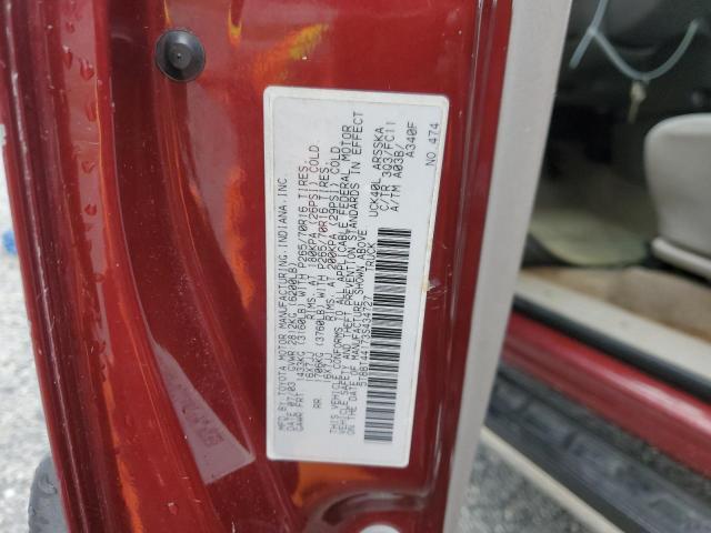 5TBBT44173S434727 - 2003 TOYOTA TUNDRA ACCESS CAB SR5 BURGUNDY photo 12
