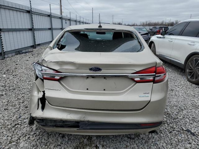 3FA6P0HD8HR318995 - 2017 FORD FUSION SE TAN photo 6