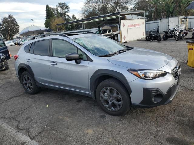 JF2GTHSC3MH387485 - 2021 SUBARU CROSSTREK SPORT SILVER photo 4