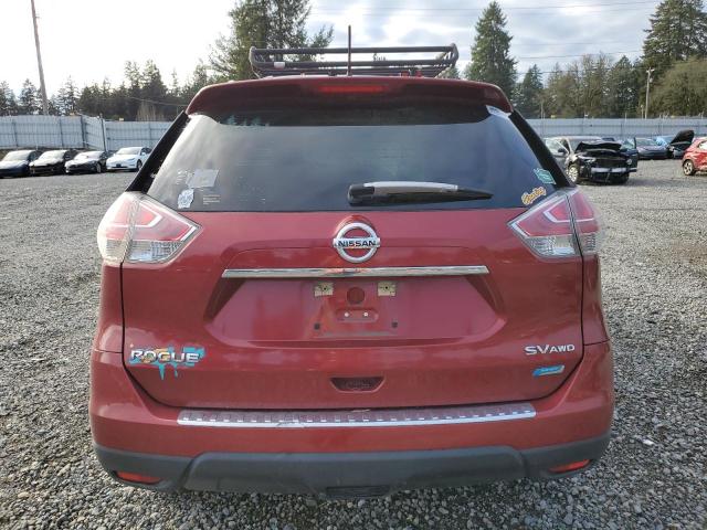 5N1AT2MV7EC869631 - 2014 NISSAN ROGUE S RED photo 6