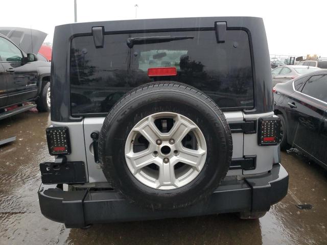 1C4BJWDG6EL155027 - 2014 JEEP WRANGLER U SPORT ვერცხლისფერი ფოტო 6