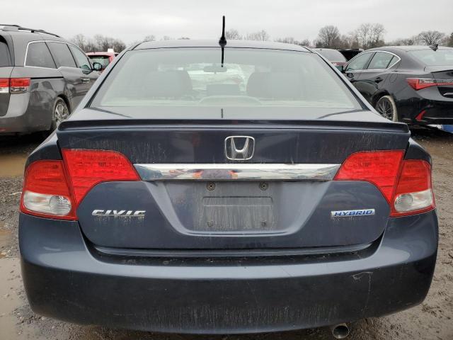 JHMFA36249S018437 - 2009 HONDA CIVIC HYBRID GRAY photo 6