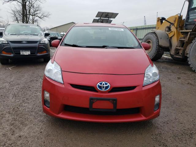 JTDKN3DUXA0084662 - 2010 TOYOTA PRIUS RED photo 5