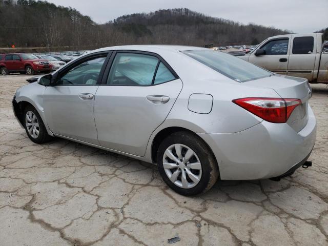 2T1BURHE4EC207232 - 2014 TOYOTA COROLLA L SILVER photo 2