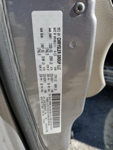 2C4RC1BG2DR742751 - 2013 CHRYSLER TOWN & COU TOURING GRAY photo 13