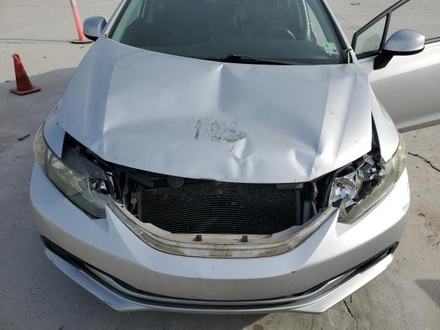 19XFB2F53DE021358 - 2013 HONDA CIVIC LX SILVER photo 11