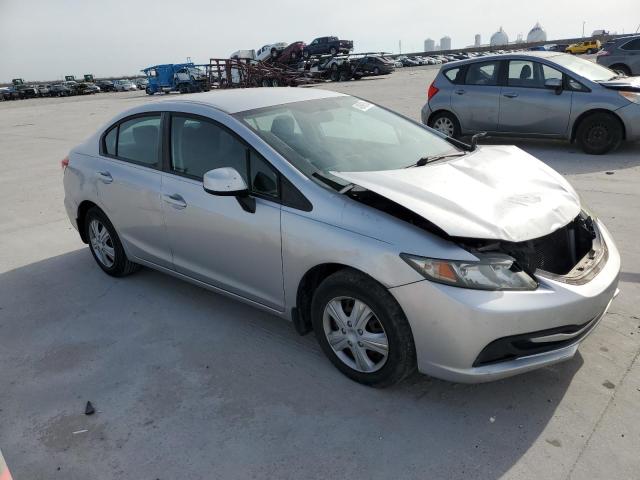 19XFB2F53DE021358 - 2013 HONDA CIVIC LX SILVER photo 4