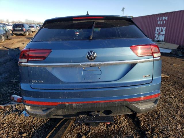 1V2ME2CA3LC208118 - 2020 VOLKSWAGEN ATLAS CROS SEL BLUE photo 6