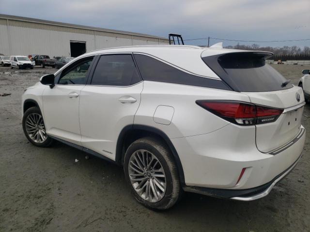 JTJJGKFA9M2016829 - 2021 LEXUS RX 450H L LUXURY WHITE photo 2