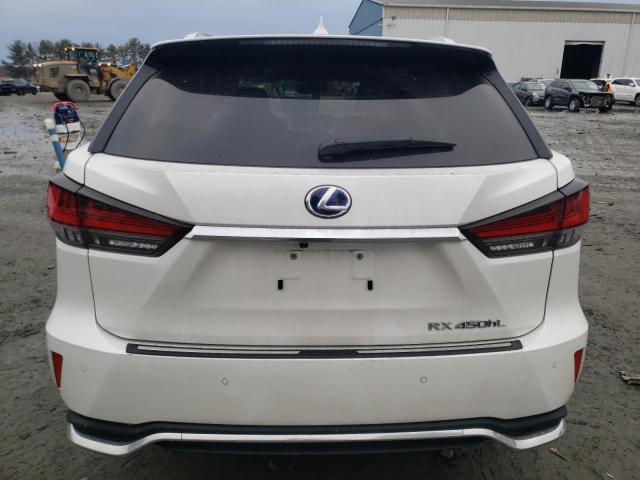 JTJJGKFA9M2016829 - 2021 LEXUS RX 450H L LUXURY WHITE photo 6