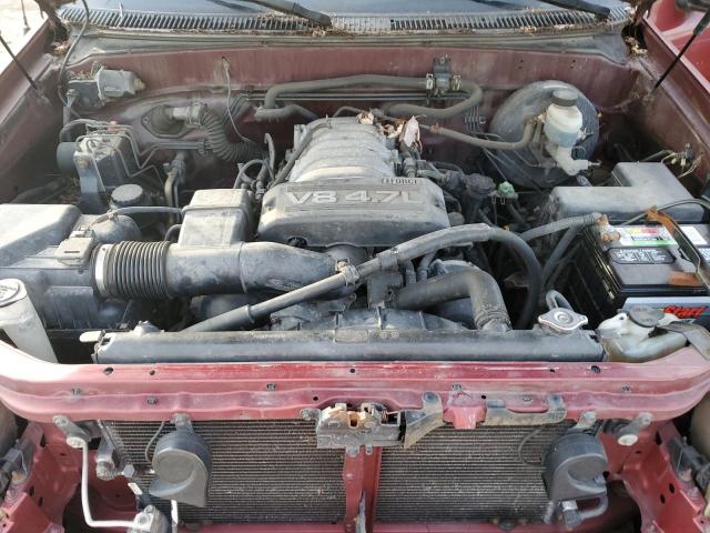 5TBRT34103S429801 - 2003 TOYOTA TUNDRA ACCESS CAB SR5 MAROON photo 11