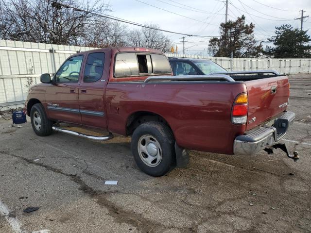 5TBRT34103S429801 - 2003 TOYOTA TUNDRA ACCESS CAB SR5 MAROON photo 2