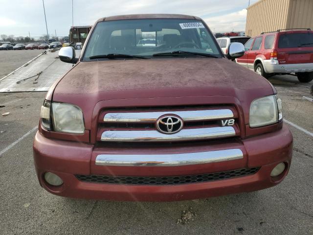 5TBRT34103S429801 - 2003 TOYOTA TUNDRA ACCESS CAB SR5 MAROON photo 5