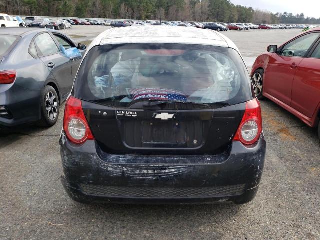 KL1TD66E69B635501 - 2009 CHEVROLET AVEO LS BLACK photo 6