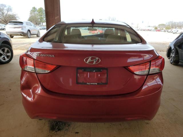 KMHDH4AE4BU114828 - 2011 HYUNDAI ELANTRA GLS RED photo 6