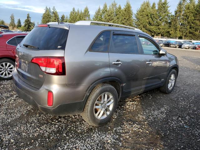 5XYKTCA65EG464858 - 2014 KIA SORENTO LX GRAY photo 3