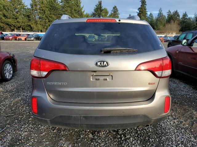 5XYKTCA65EG464858 - 2014 KIA SORENTO LX GRAY photo 6